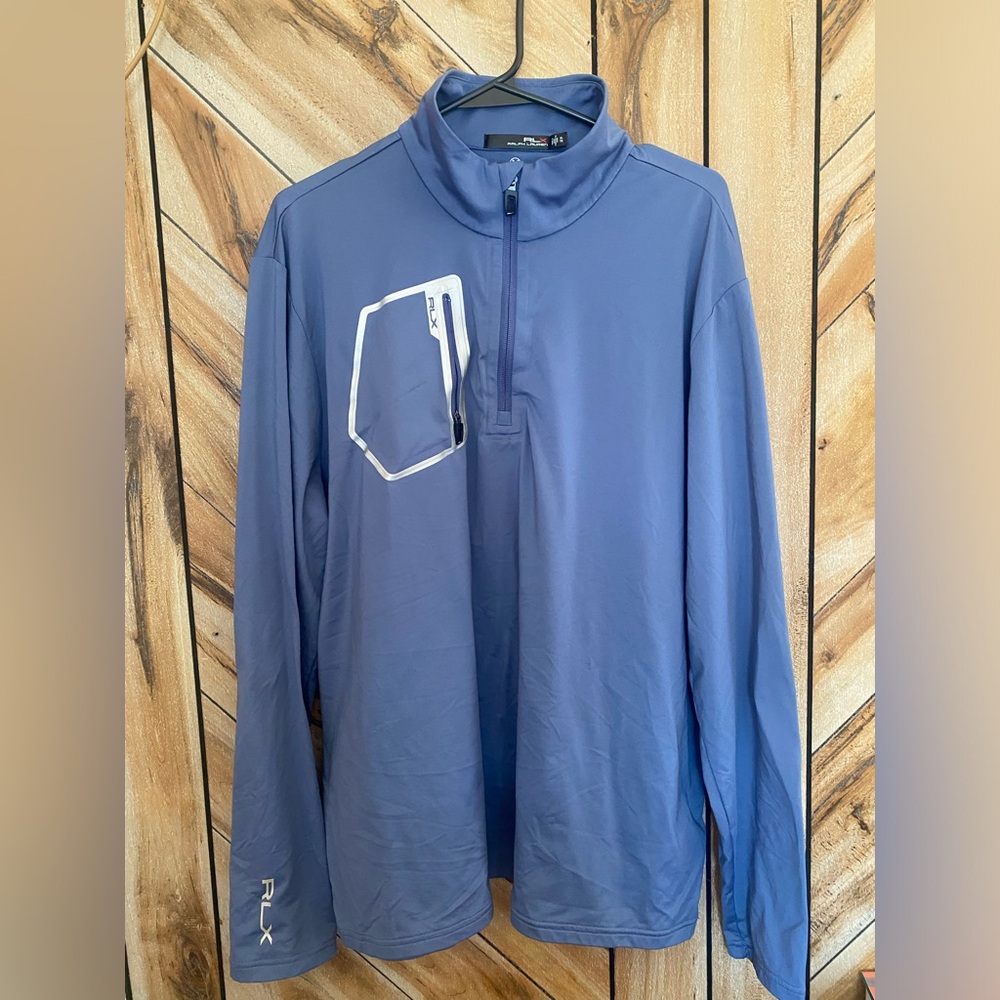 Ralph Lauren zip up lightweight sweater size XL